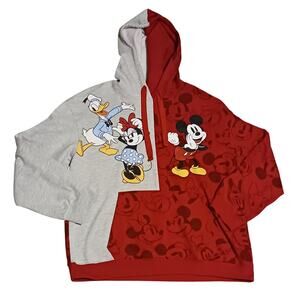 DISNEY Mickey and Friends Fleece Hoodie Size XXL (19) Measurements in pics